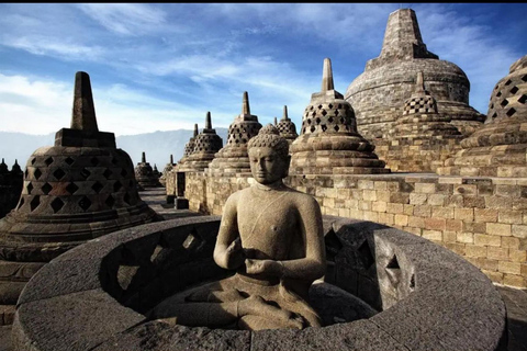 Visita guiada completa a Borobudur e Prambanan