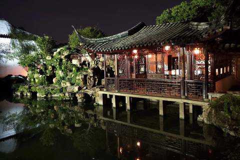 From Shanghai: Luzhi Ancient Town & Suzhou Night Tour