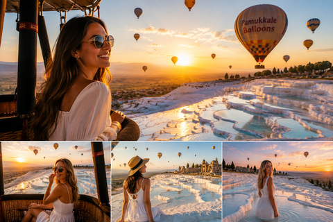 Antalya/Side: Pamukkale Hot Air Balloon Ride w/Lunch Balloon Watching