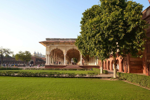 From Delhi: Luxury Taj Mahal Sunrise & Agra Fort Guided Tour Only Professional Tour Guide in Agra