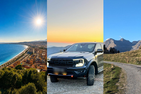 4WD excursion from the sea to the mountains of the Maritime Alps. Departure from Nice 4x4 day trip from the sea to the mountains of the Maritime Alps. Departure from Nice