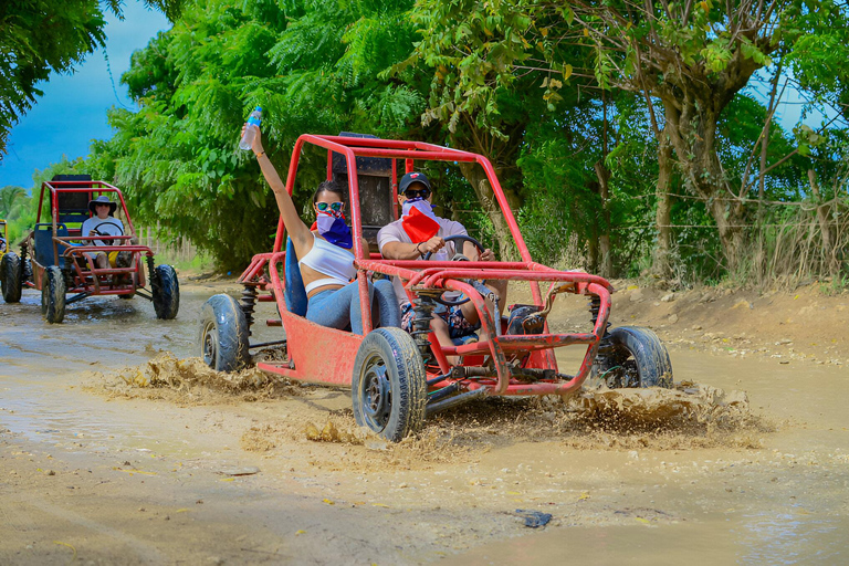 Punta Cana: Buggy Excursion with Macao Beach and Cave SwimDune Buggy Family (Four-Seater)