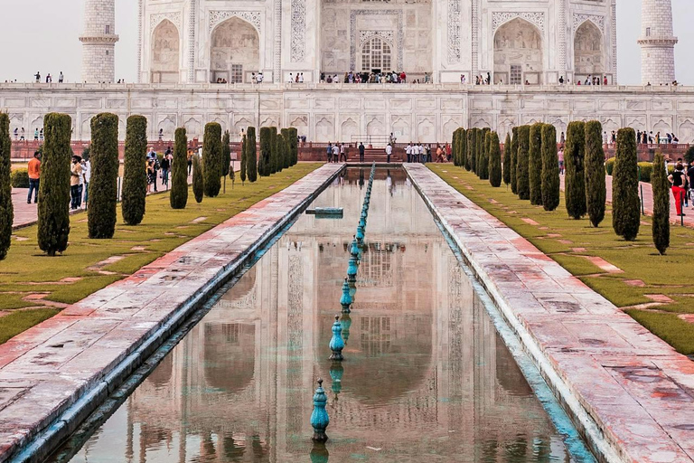 Excursión Taj Mahal - Fuerte de Agra en tren superrápido desde Delhi(Sólo coche + acompañante turístico)