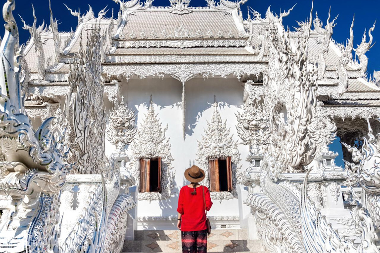 Chiang Mai to Chiang Rai Famous Temples Journey with Buffet Chiang Rai White,Blue,Black Temple+Buffet and Hotel Pick Up