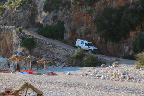 Golem/Durrës/Tirana :Gjipe Beach and Canyon Premium Day Trip Off-Road Experience : Gjipe Beach and Canyon Day Trip