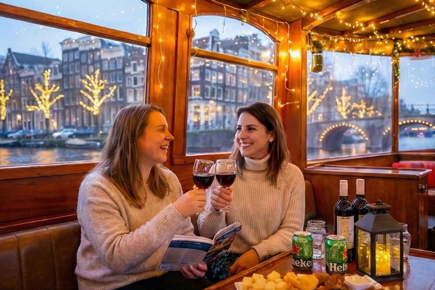 阿姆斯特丹：1.5小时运河游，享受饮品小食