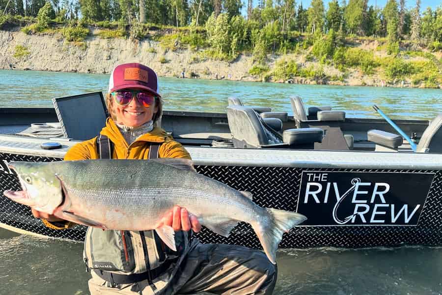 Soldotna: Geführtes Lachsfischen auf den Flüssen Kenai und Kasilof. Foto: GetYourGuide