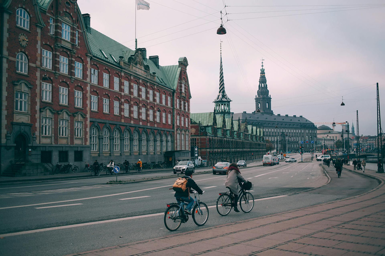 Köpenhamn: Guidad tur på franska med egen cykel