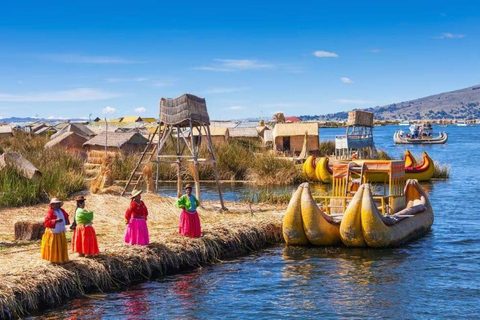 From Cusco: Round trip night bus + Lake Titicaca Tour 1-Day