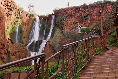 De Marrakech: Excursão de dia inteiro às Cataratas de Ouzoud com passeio de barcoExcursão Compartilhada