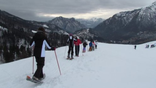 Evening Snowshoeing Tour in Brembana Valley