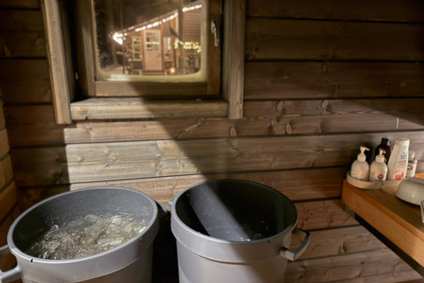 Private Traditional Sauna, Ice Dip and Dinner in the Wild