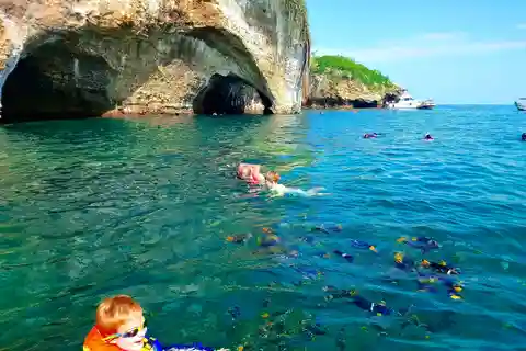 Mismaloya : Plongée en apnée, saut de falaise et visite de la plage