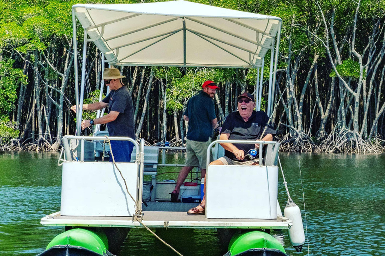 Cairns: Pontoon Boat Hire with Optional BBQ and Fishing Hire Half Day Afternoon Option