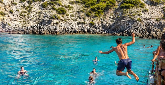 From Kardamena: BBQ Cruise to Nisyros, St. Antonios & Yali