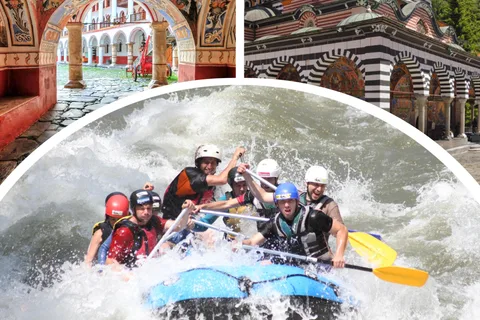 From Sofia: Struma River Rafting and Rila Monastery Visit