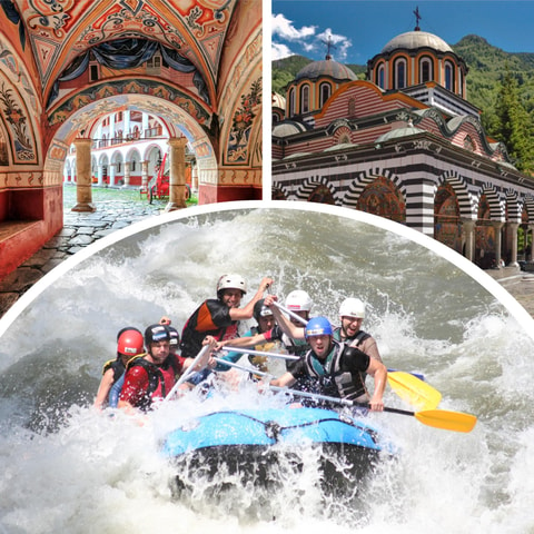 From Sofia: Struma River Rafting and Rila Monastery Visit