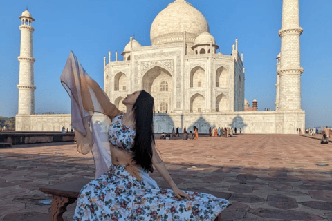 Depuis Jaipur : Visite guidée du Tajmahal le même jour