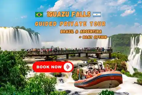 Iguazu Falls Guided PrivateTour:Brazil&Argentina+Boat Option