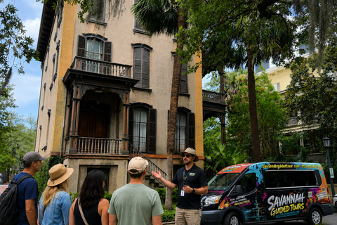 Savannah History Guided Open Air Cruiser Tour - Free Parking Savannah History Guided Open Air Minibus Tour - Free Parking