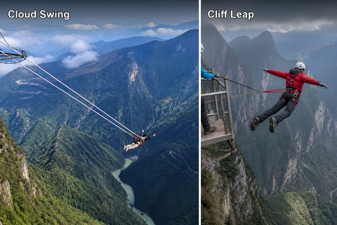 Zhangjiajie: Qixing Mountain Tickets & Adventure Options Cliff Hammock Via Ferrata Route