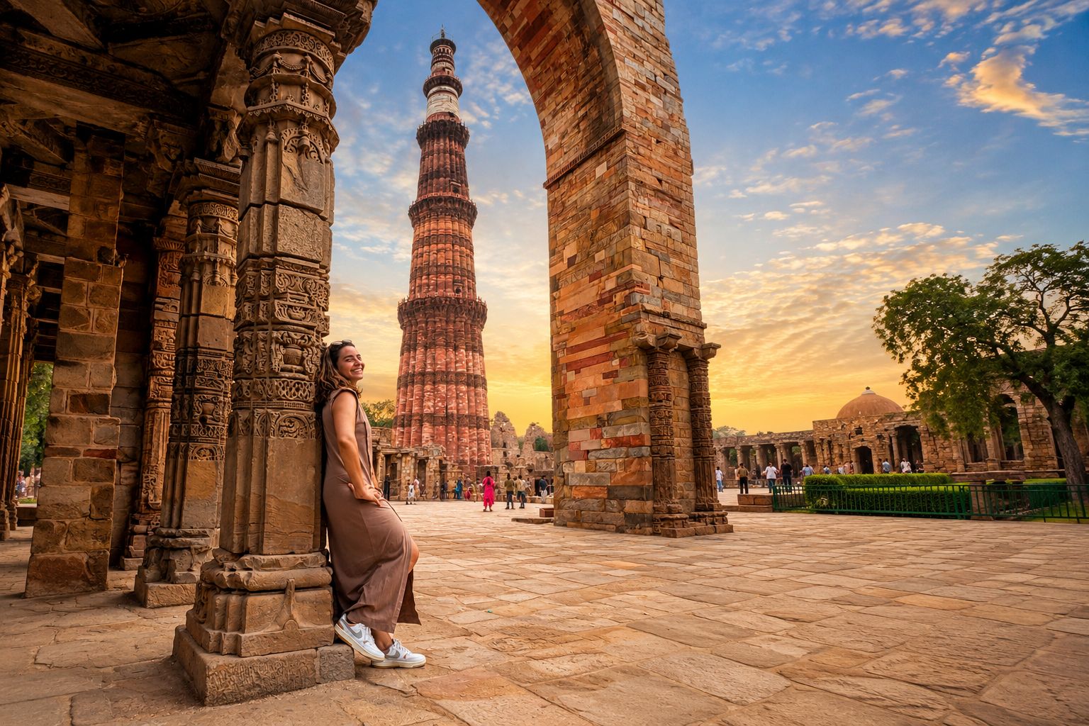 Alt- und Neu-Delhi: Private Tagestour mit einer Reiseleiterin