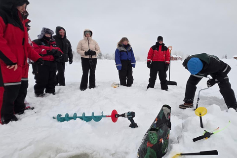 Levi: Ice Fishing Experience with Bonfire and Lunch