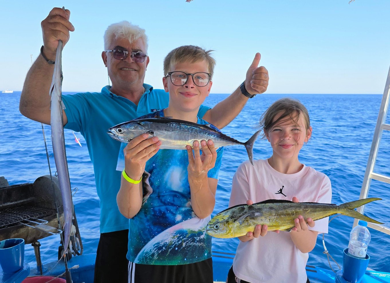 Rhodos: Fisketur, snorkling, grill og professionel guide