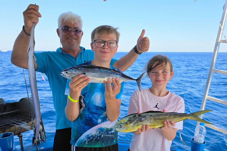 Rhodes : Excursion de pêche, plongée en apnée, barbecue et guide professionnel