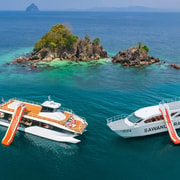 Phuket: Phi Phi, Maya & Khai Luxury Power Catamaran Day Tour Phuket: Phi Phi, Maya & Khai Luxury Power Catamaran Day Tour