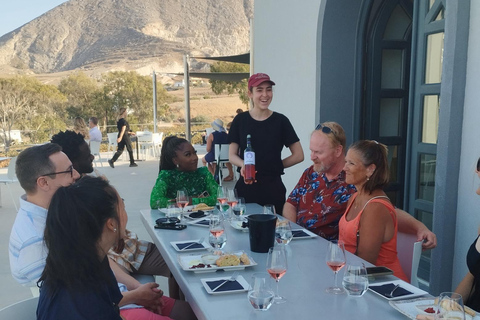 Santorini: Vineyard Tour with Wine Tasting and Local Bites Private Wine Tour