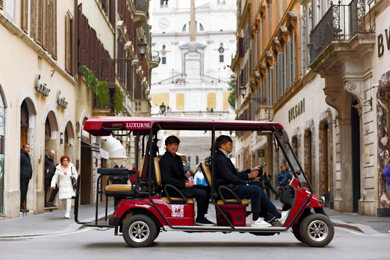 Rome: Golf Cart Tour of Rome by Night Golf Cart Tour with Meeting Point