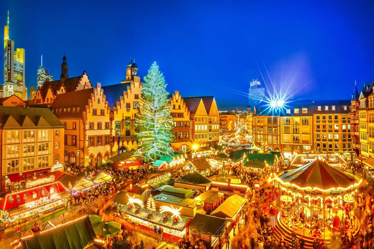 L&#039;atmosphère magique de Noël à Francfort - visite pied