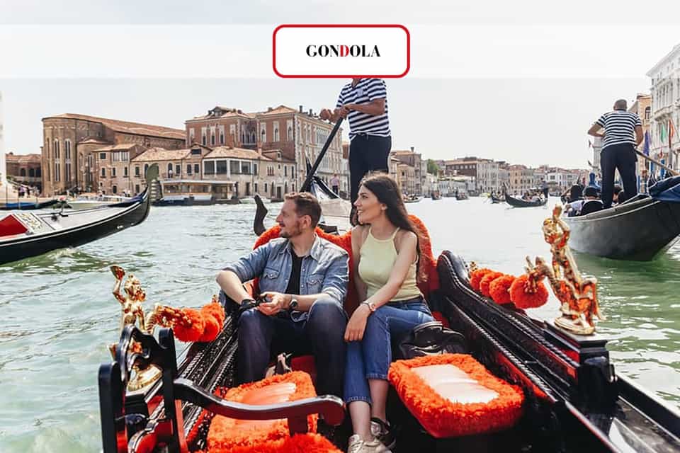 Gondelfahrt auf dem Canal Grande mit App-Kommentar
