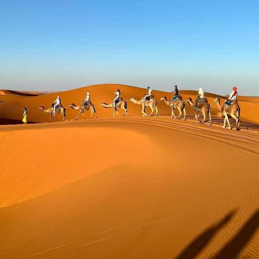 DEPUIS MARRAKECH : EXCURSION DE 4 JOURS DANS LE DÉSERT JUSQU'À MERZOUGA AVEC GLAMPING - bivouac