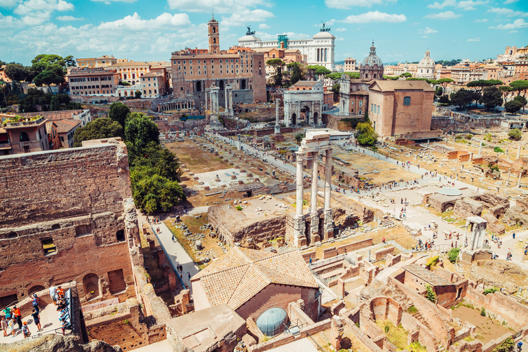 Rome: Colosseum Arena, Forum & Palatine Hill Guided Tour Group Tour in French