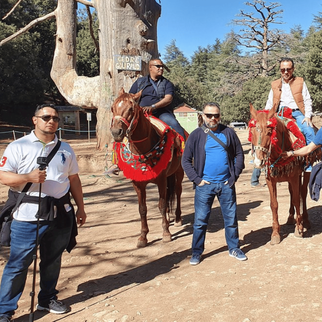 Excursion d'une journée de Fès au Moyen Atlas Mounains Villages Berbères Grottes - trekking
