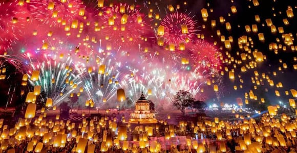 Chiang Mai CAD New Year Countdown 2027 Sky Lanterns Official