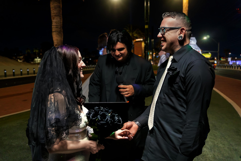 Las Vegas: Goth Wedding or Vow Renewal at Vegas Sign, Photos