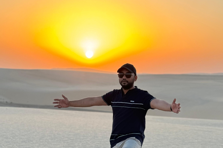 Desert Safari Qatar Camel Sandbording sunrise/sunset tour