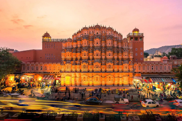Jaipur: Amber Fort, Hawa Mahal & City Palace Tour by Car Only Private Tour Guide