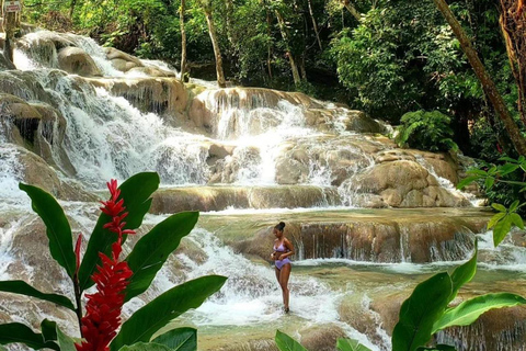 Visite privée de la rivière Dunns et du trou bleu au départ de Montego Bay