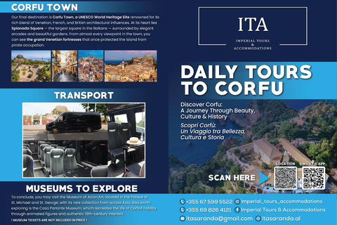 From Sarandë: Corfu Beach Escape Adventure and Town