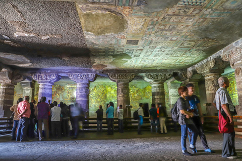 Eine Tagestour zu Ajanta &amp; Ellora von Aurangabad aus mit Führung