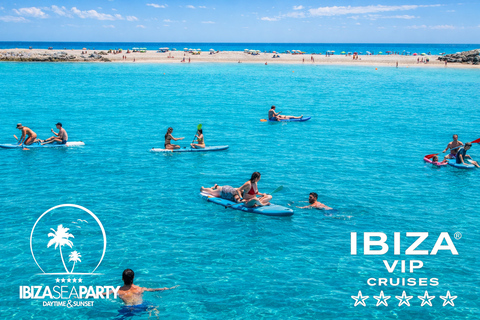 Ibiza: Formentera VIP Boat Paella, BBQ, OpenBar, DJ & Sunset BASIC TICKET with 5h Open Bar & Breakfast