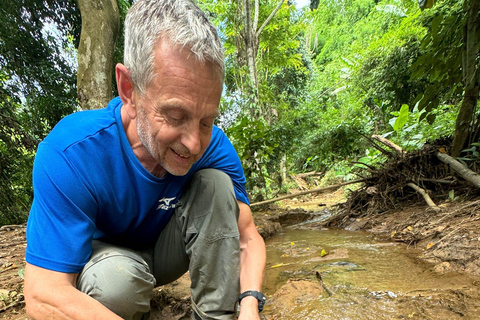 Curso de sobrevivência na floresta primária perto de Luang Prabang.