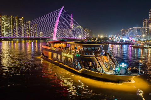 Romantic Saigon Dinner On Cruise Tour With Private Table Shared Table On The Cruise & Without Pick-Up and Drop Off