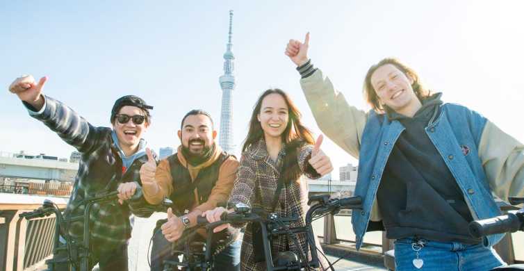Tóquio: Tour guiado de 3 horas de E-Bike pelas joias escondidas da cidade