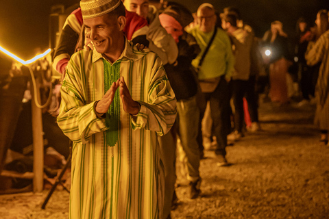 Da Marrakech: Tour del deserto al tramonto con giro in cammello e cena