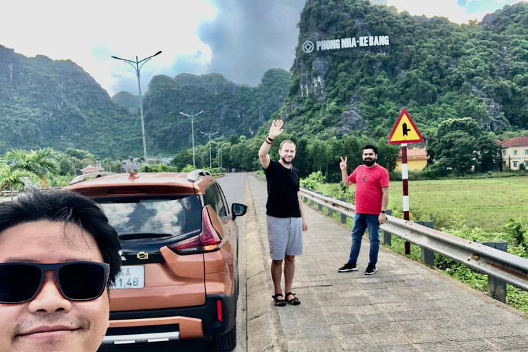 Phong Nha: Privé transfer naar Hue met Vinh Moc tunnels